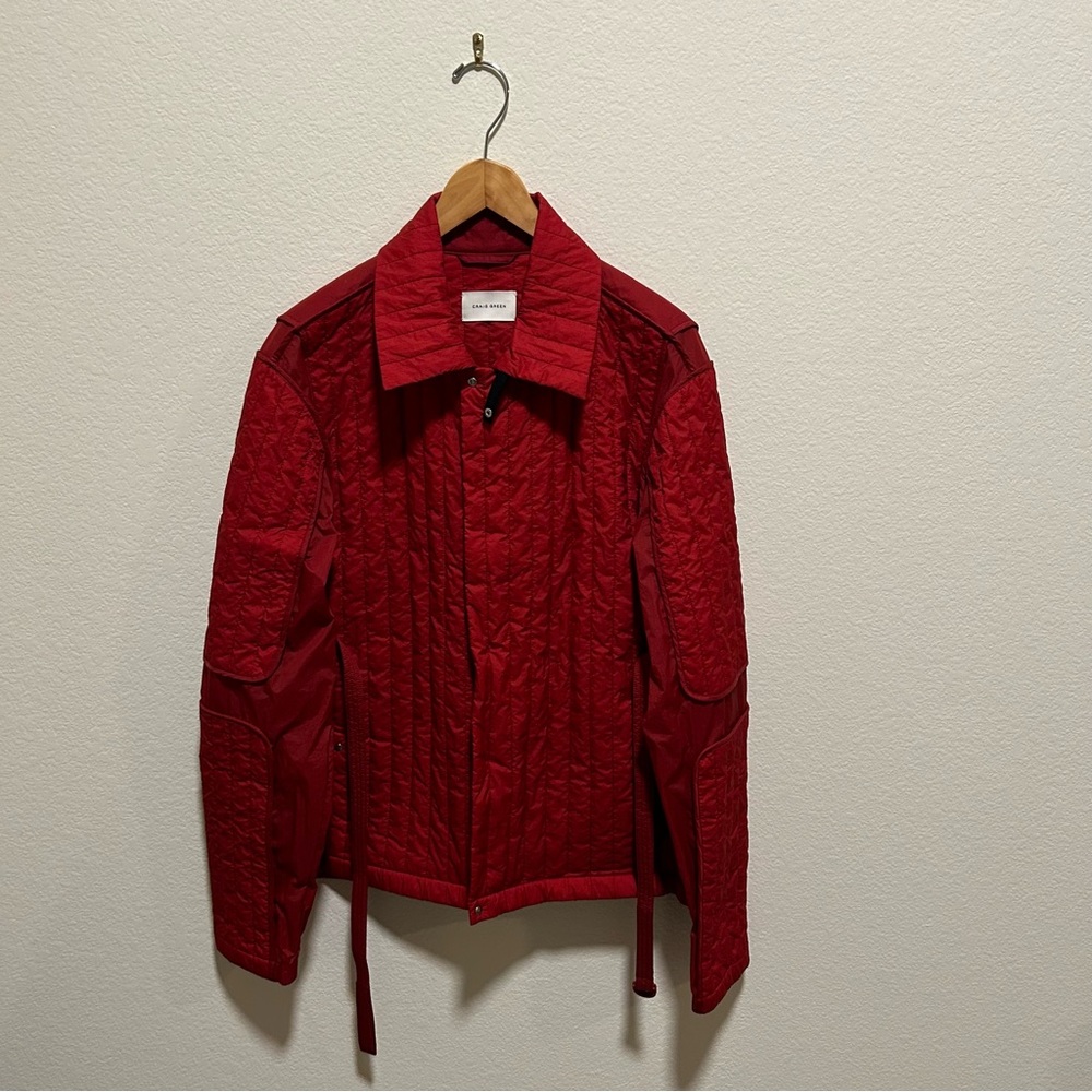 RARE 21’ Craig Green quilted worker jacket red